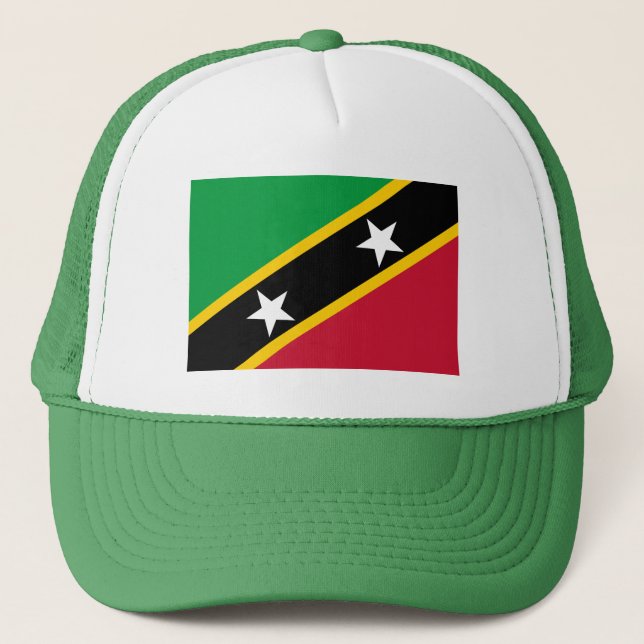 Saint Kitts and Nevis Flag Trucker Hat (Front)