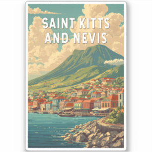 Saint Kitts and Nevis Illustration Travel Art