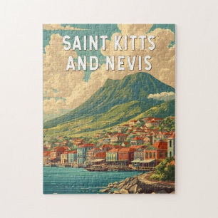 Saint Kitts and Nevis Illustration Travel Art Jigsaw Puzzle