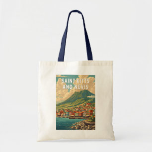 Saint Kitts and Nevis Illustration Travel Art Tote Bag