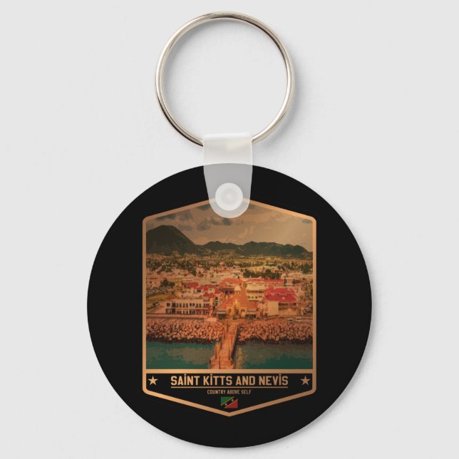 Saint Kitts and Nevis Key Ring (Front)