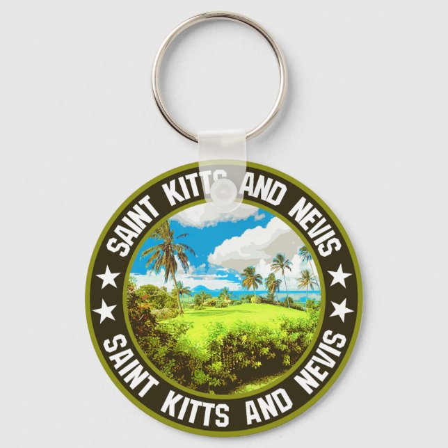 Saint Kitts and Nevis                              Key Ring (Front)