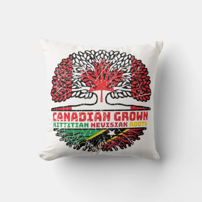Saint Kitts and Nevis Kittitian Nevisian Canadian Cushion (Front)
