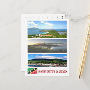 Saint Kitts and Nevis - Mosaic - Postcard