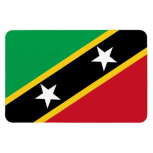 Saint Kitts & Nevis Flag Magnet