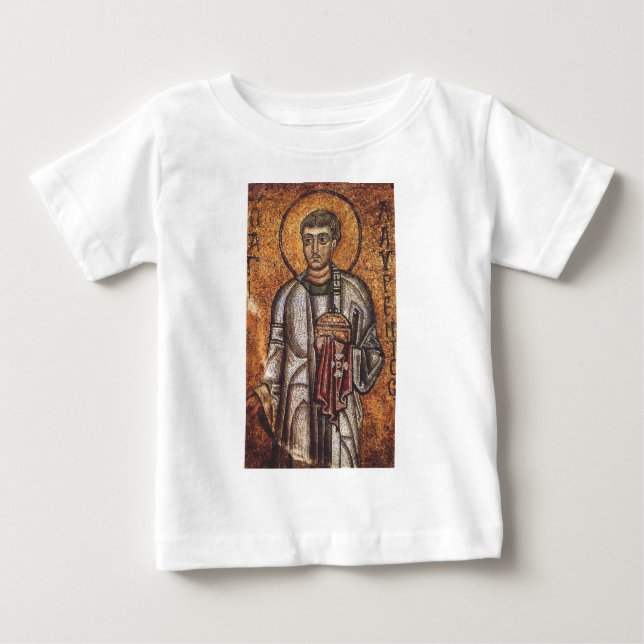 Saint Lawrence Mosaic Historical Art Baby T-Shirt (Front)