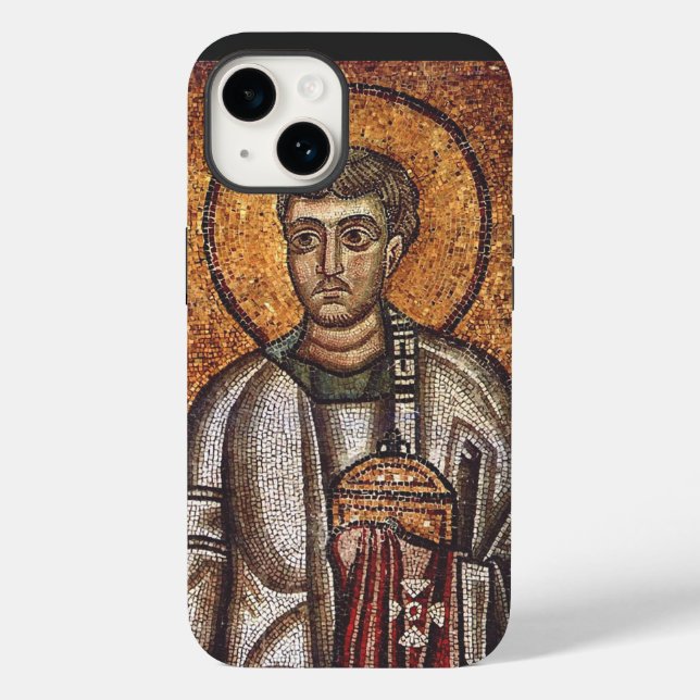 Saint Lawrence Orthodox Mosaic Art Print Case-Mate iPhone Case (Back)