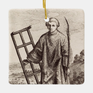 Saint Lawrence patron saint archive Ceramic Ornament
