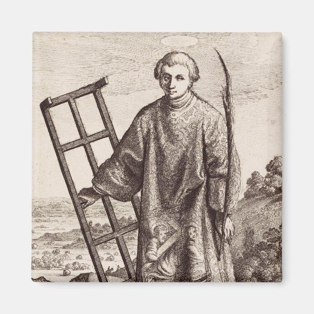 Saint Lawrence patron saint archive Magnet (Front)