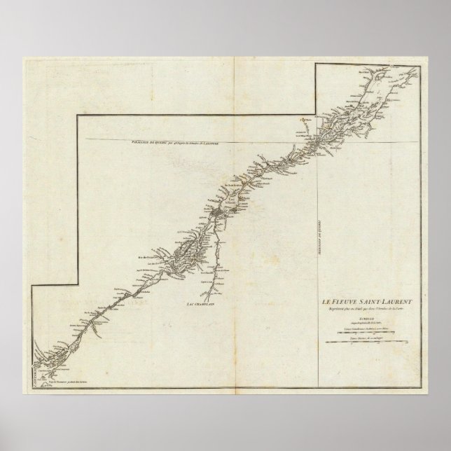 Saint Lawrence River in Canada Poster (Front)