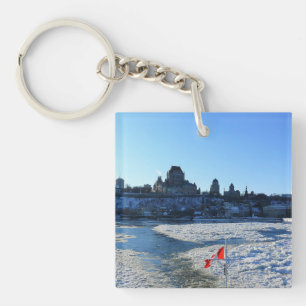 Saint Lawrence River & Old Quebec City, Quebec Key Ring