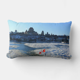 Saint Lawrence River & Old Quebec City, Quebec Lumbar Cushion