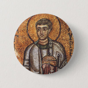 Saint Lawrence the Martyr 6 Cm Round Badge