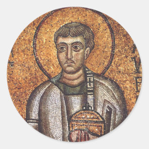 Saint Lawrence the Martyr Classic Round Sticker