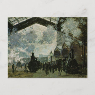 Saint Lazare Station by Claude Monet Postcard