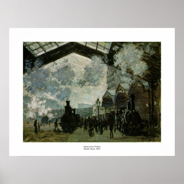 Saint Lazare Station by Claude Monet Poster (Front)