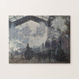 Saint-Lazare Station Monet Fine Art Jigsaw Puzzle