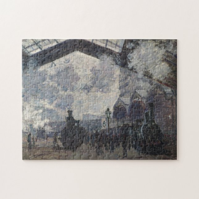 Saint-Lazare Station Monet Fine Art Jigsaw Puzzle (Horizontal)