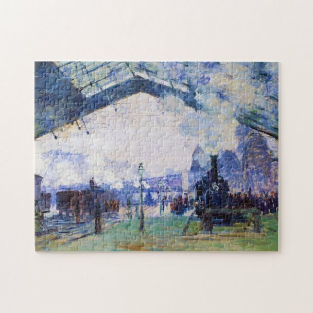 Saint-Lazare Station, Normandy Train, Claude Monet Jigsaw Puzzle (Horizontal)