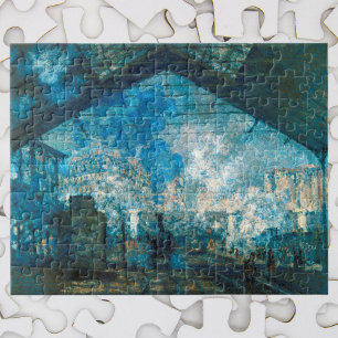 Saint Lazare Train Station by Claude Monet Jigsaw Puzzle