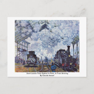Saint Lazare Train Station In Paris Postcard