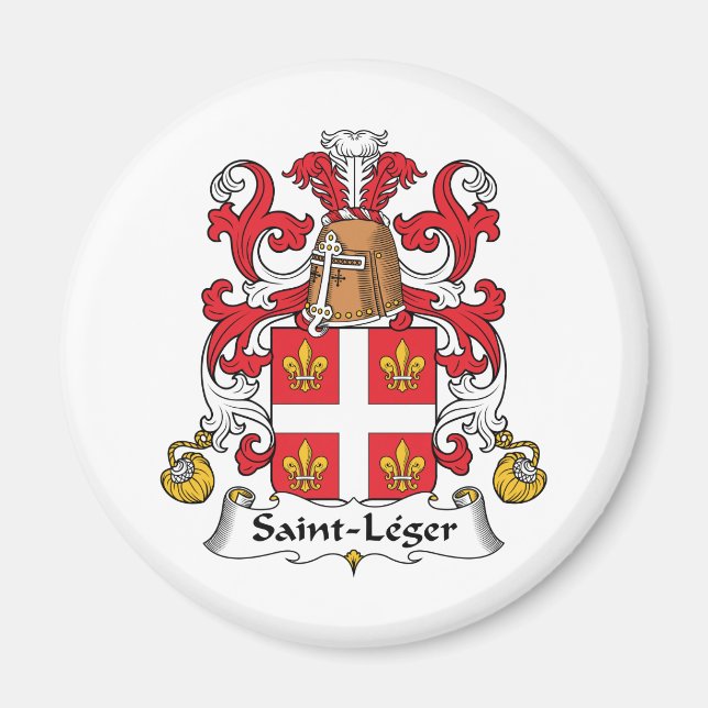 Saint-Leger Family Crest Magnet (Front)