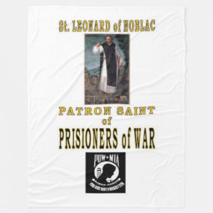SAINT LEONARD of NOBLAC Fleece Blanket