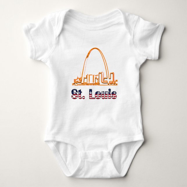Saint Louis Arch Baby Bodysuit (Front)