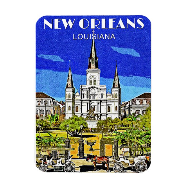 Saint Louis Cathedral Magnet (Vertical)
