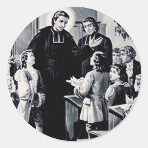 Saint Louis de Montfort French priest Classic Round Sticker