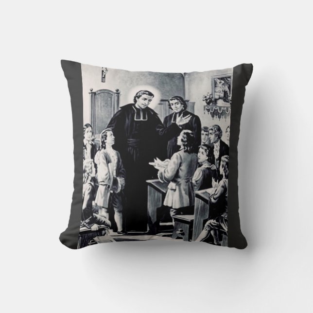 Saint Louis de Montfort French priest Cushion (Front)