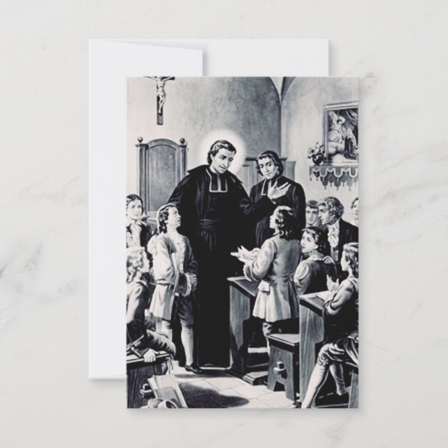 Saint Louis de Montfort French priest Thank You Card (Front)