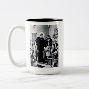 Saint Louis de Montfort French priest Two-Tone Coffee Mug