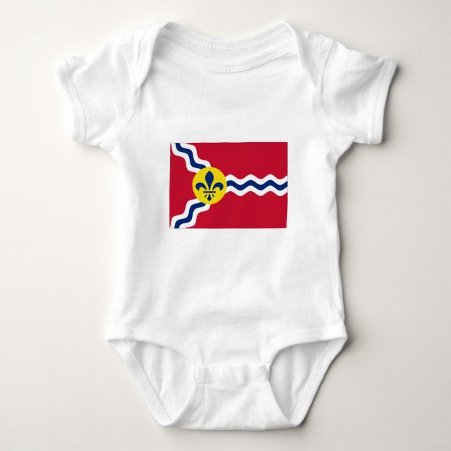Saint Louis Flag Baby Bodysuit (Front)