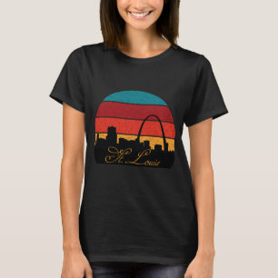Saint Louis Gateway Arch Retro Travel T-Shirt