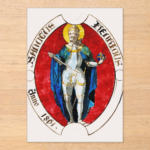 Saint Louis IX King of France Acrylic Invitations