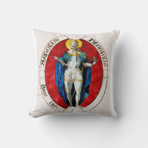 Saint Louis IX King of France Cushion