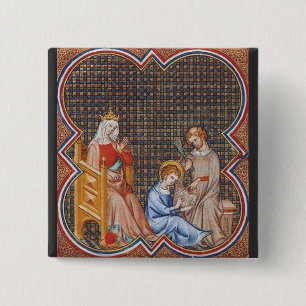 Saint Louis IX of France 15 Cm Square Badge