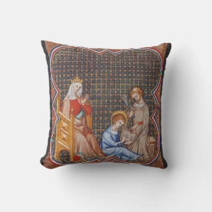 Saint Louis IX of France Cushion