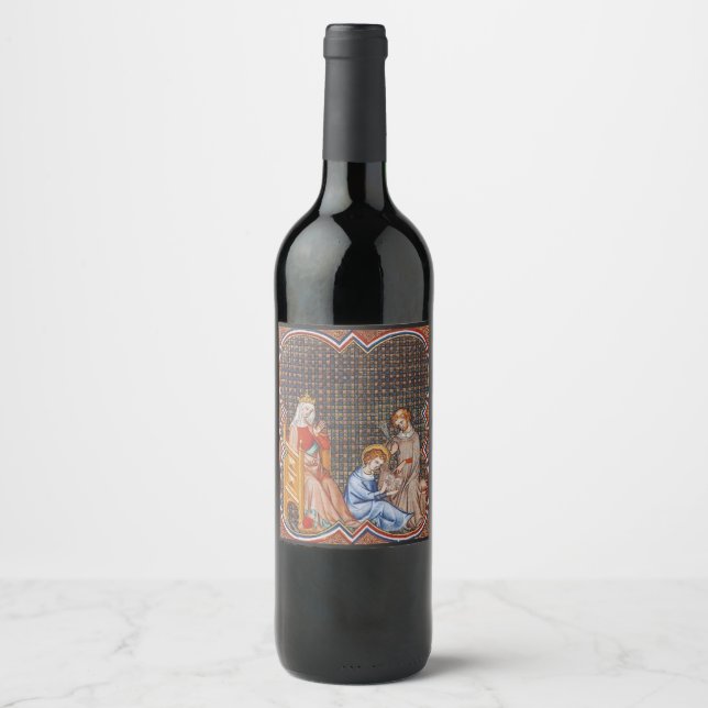Saint Louis IX of France Wine Label (Front)