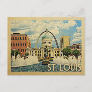 Saint Louis Missouri Vintage Travel Postcard