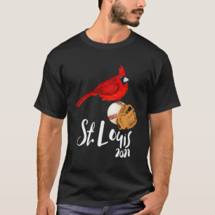 Saint Louis Red Cardinal Dress 2021 Art And Baseba T-Shirt