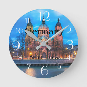 Saint Lucas Church Germany Round Clock