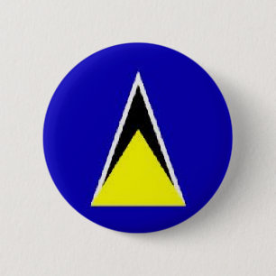 Saint Lucia 6 Cm Round Badge