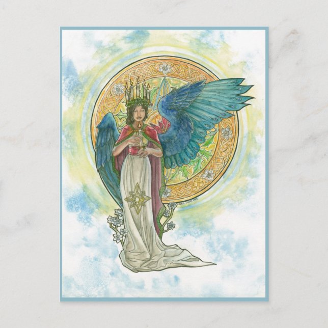 Saint Lucia Angel Post Card (Front)