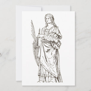 Saint Lucia by Bernardino Luini  Invitation