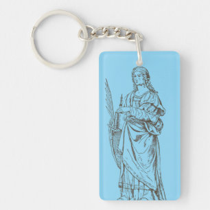Saint Lucia by Bernardino Luini Key Ring