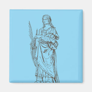 Saint Lucia by Bernardino Luini Magnet
