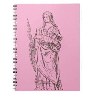 Saint Lucia by Bernardino Luini  Notebook