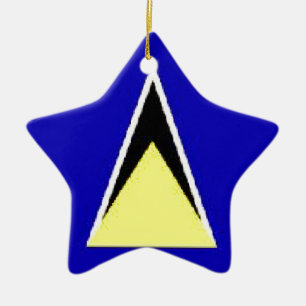 Saint Lucia Ceramic Tree Decoration